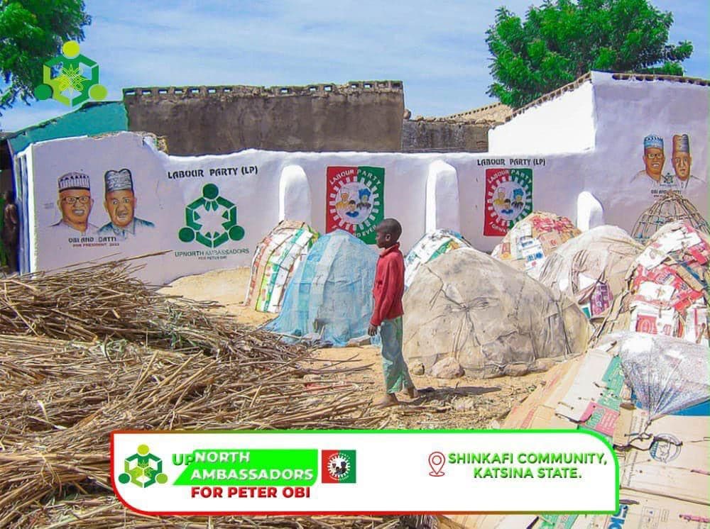 Murals painted across a compound in Shinkafi community, Katsina State.