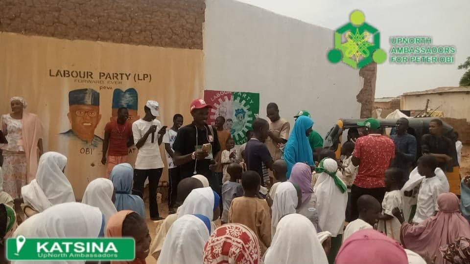 Children in the classroom at the almajiri school.