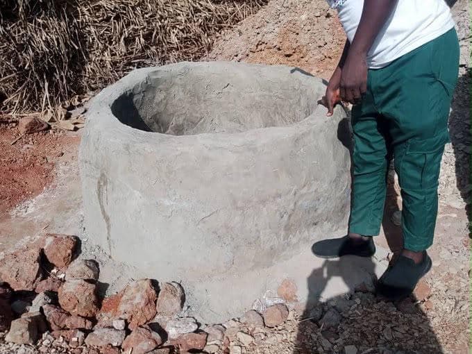 A second finished well in a northern community.